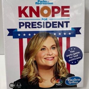 Hasbro TV Parks and Recreation Party Board Game Knope for President
